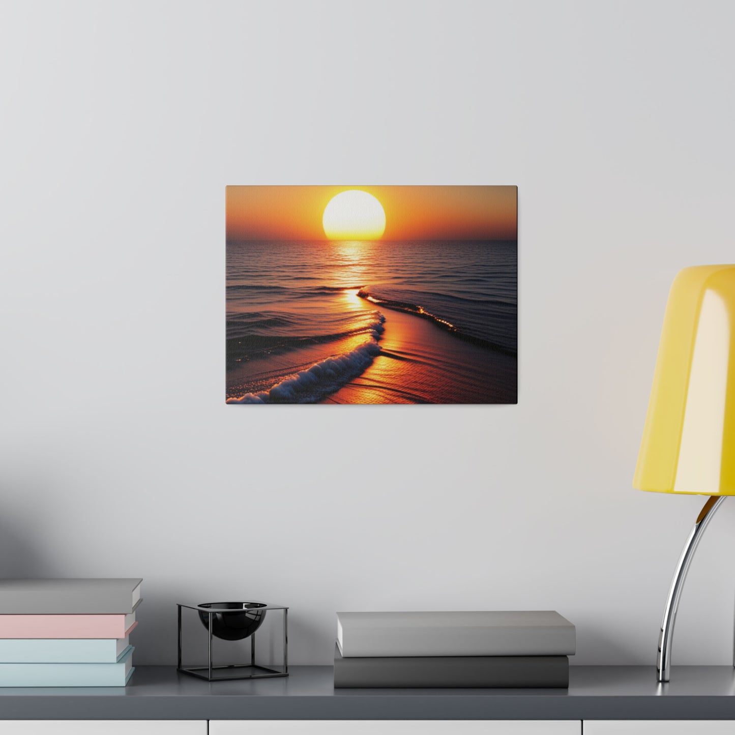 Beach Sunset, Matte Canvas