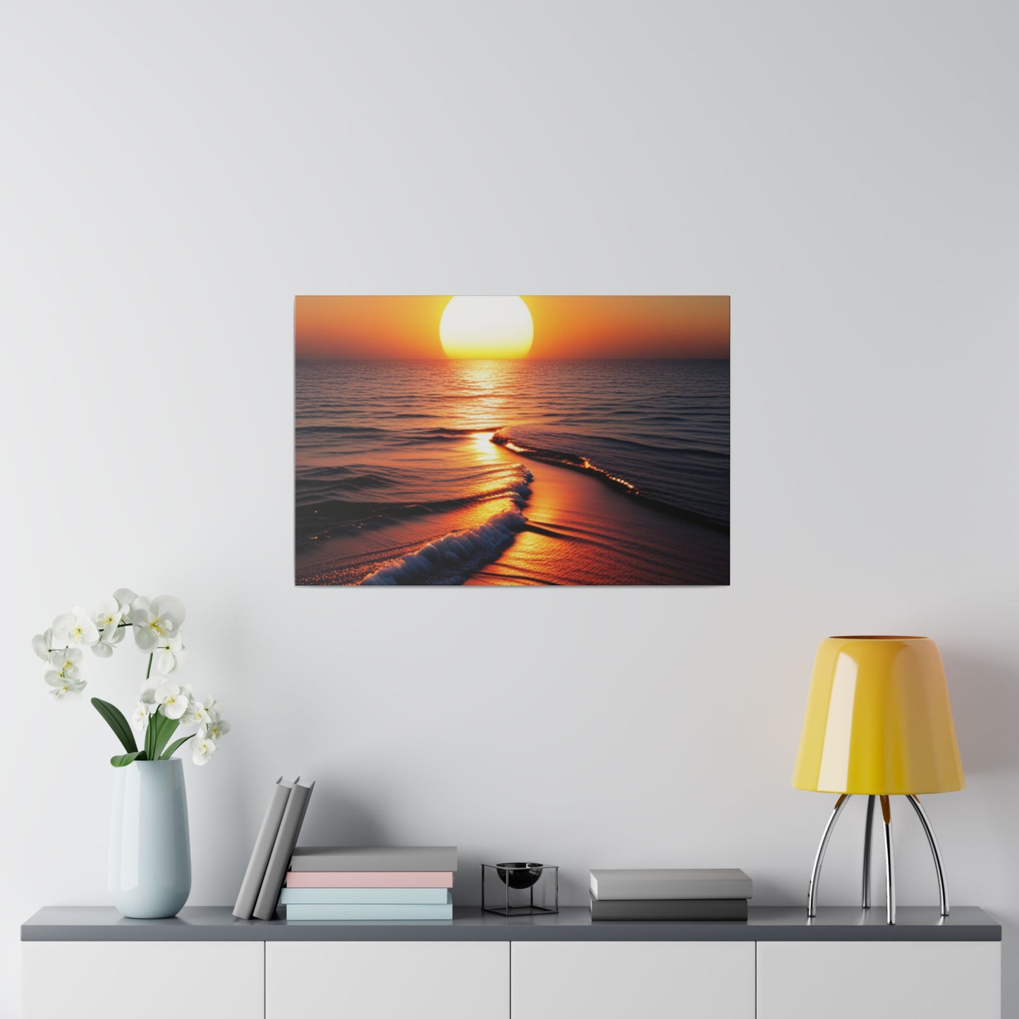 Beach Sunset, Matte Canvas