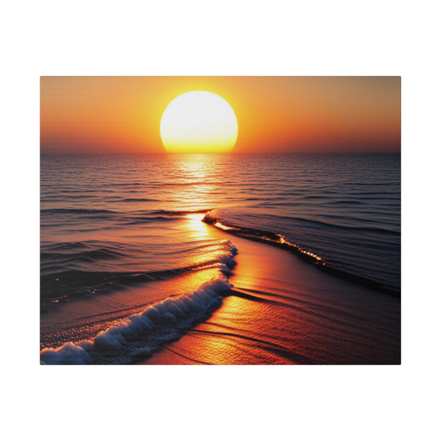 Beach Sunset, Matte Canvas