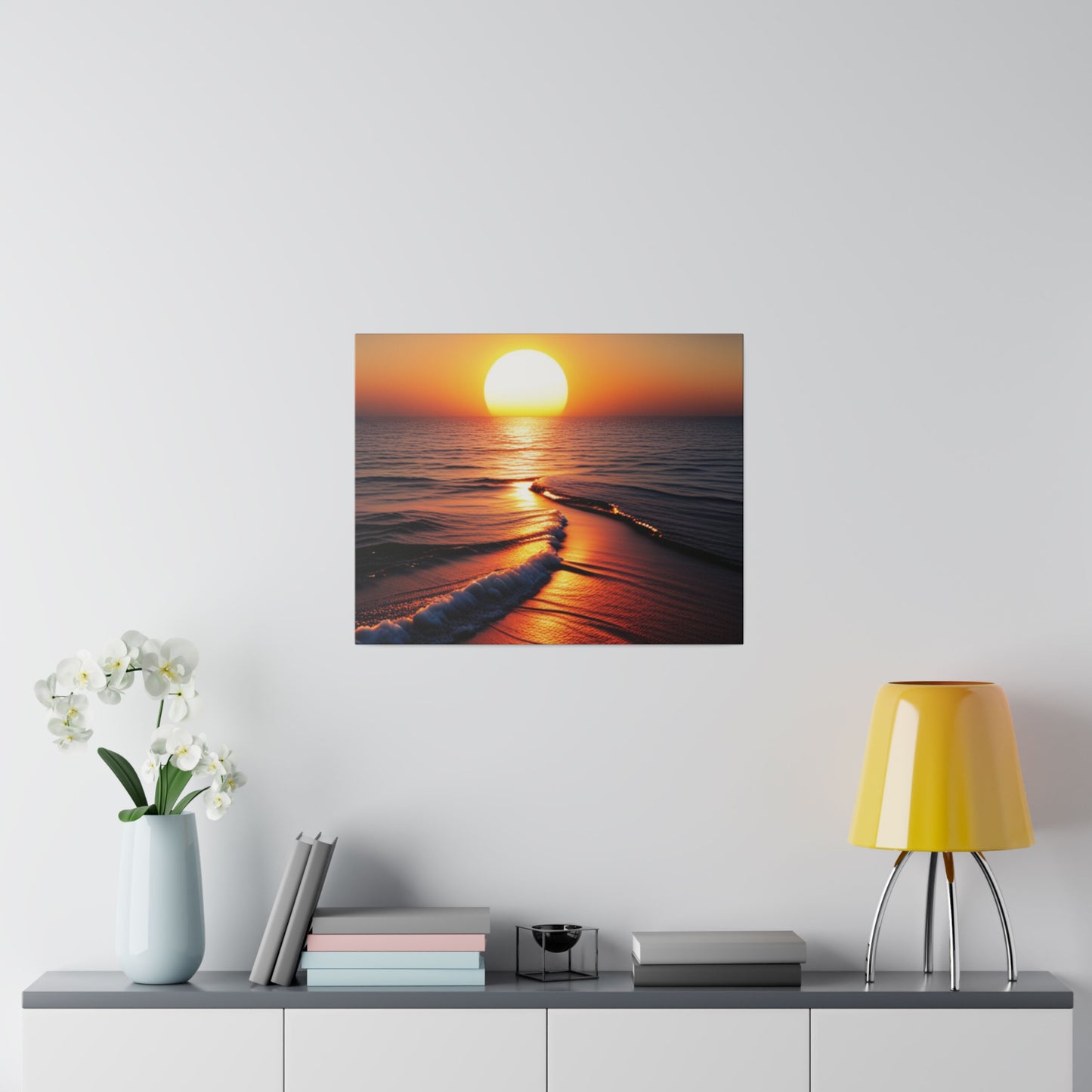 Beach Sunset, Matte Canvas